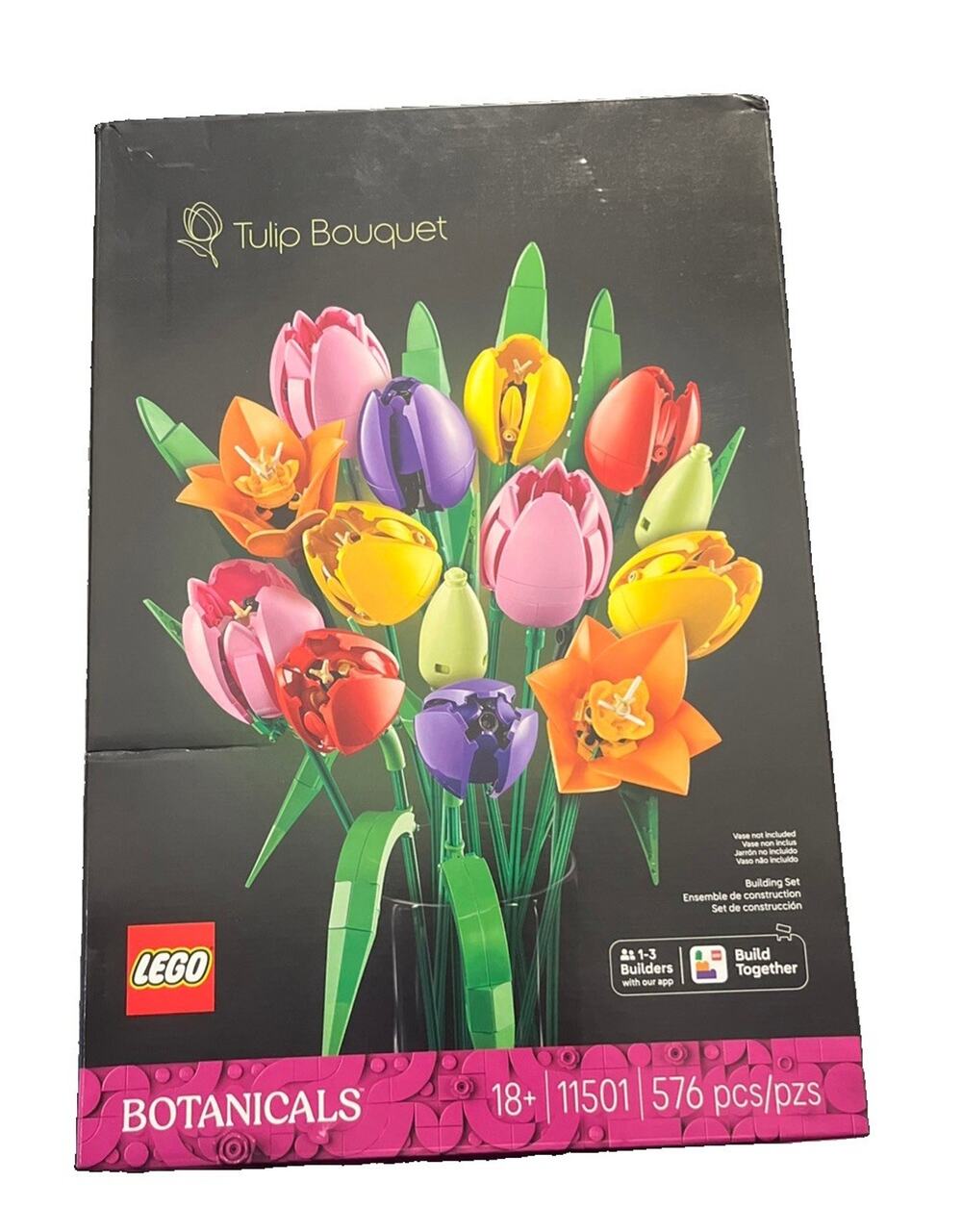 LEGO 11501 Botanicals Tulip Bouquet Building Set (576 Pieces) - NEW Sealed